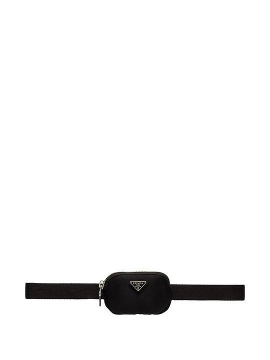 Black Nylon mini pouch belt bag展示图