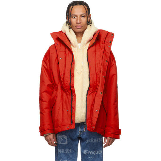 红色 A-Andean 夹克展示图