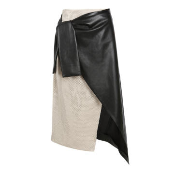 Assymetric Belted Skirt
