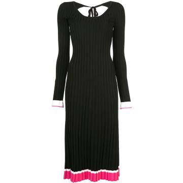 knitted scoop back dress