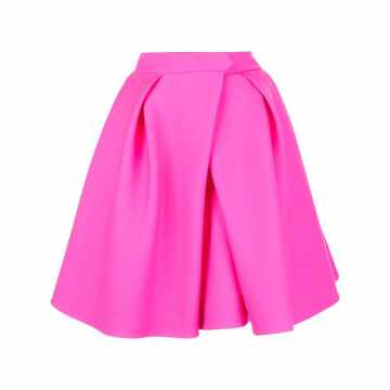 flared pleated skirt