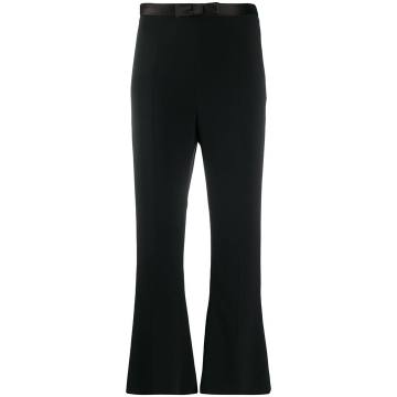bow detail cropped trousers