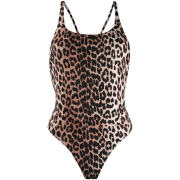 leopard print bathing suit