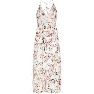 Tolima ruffled floral print dress