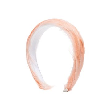 Pink Plume feather headband