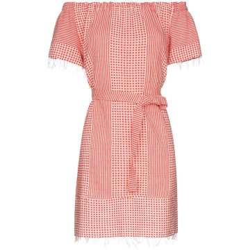 Semira off-the-shoulder printed dress