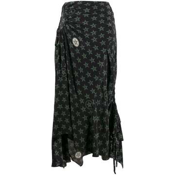 Arya wiccan star print skirt