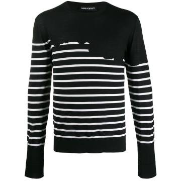 striped regular-fir jumper
