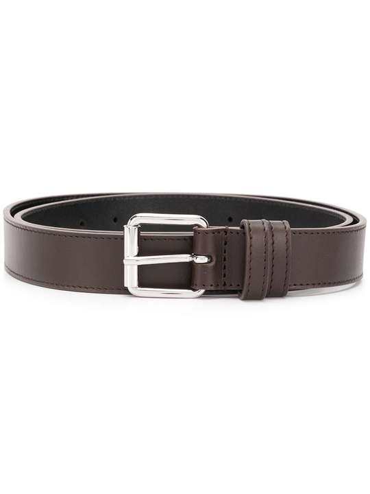 square-tip leather belt展示图
