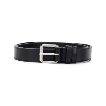 square-tip leather belt