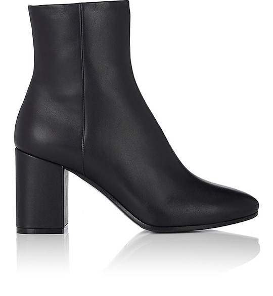 Chunky-Heel Leather Ankle Boots展示图