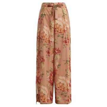 Corsair Tie floral-print cotton trousers