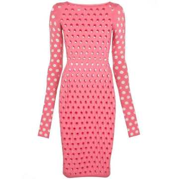 perforated style dress