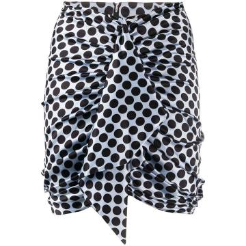 polka-dot mini skirt