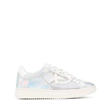 holographic low-top sneakers