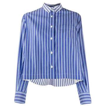 boxy fit striped shirt