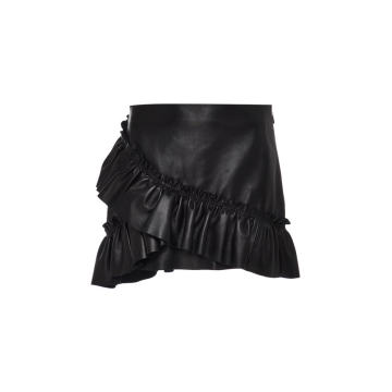 Valentine Lambskin Mini Skirt