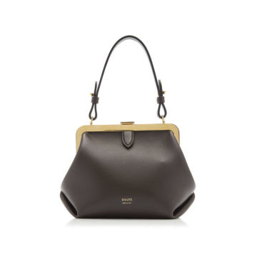 Small Agnes Leather Top Handle Bag