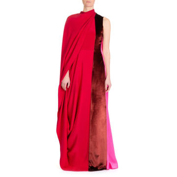 Arlena Colorblocked Drape Dress