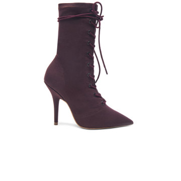 Season 6 Stretch Canvas Lace Up Ankle Boots