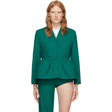 绿色 Overblown Single 西装外套