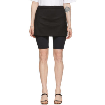 SSENSE 独家发售黑色打底短裤半身裙