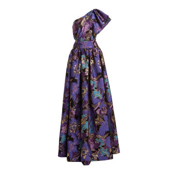 Cooper Floral Jacquard Gown