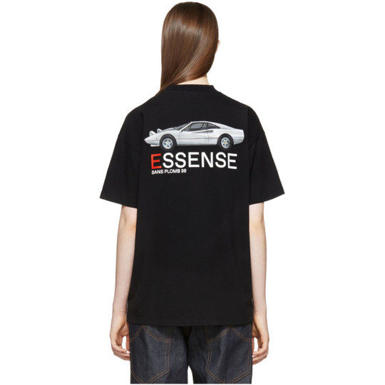 SSENSE Exclusive Black Ferrari T-Shirt展示图