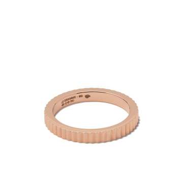 18kt Red Gold 5g Vertical Guilloche Ring