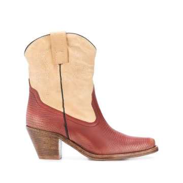 two-tone cowboy boots