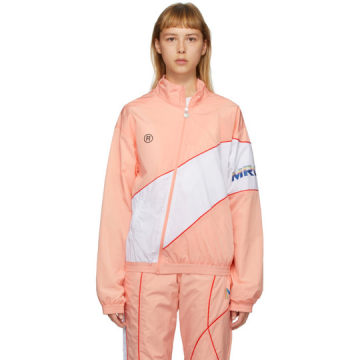 SSENSE 独家发售粉色扭褶运动夹克