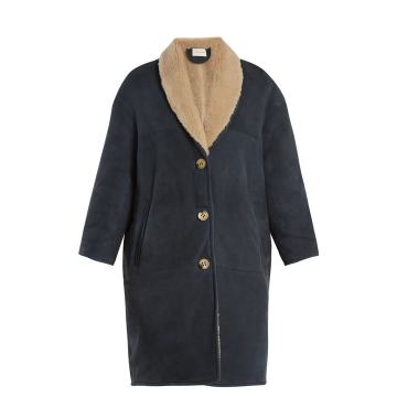Alan shawl-lapel shearling coat