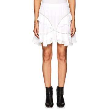 Varese Cotton-Blend Voile Miniskirt