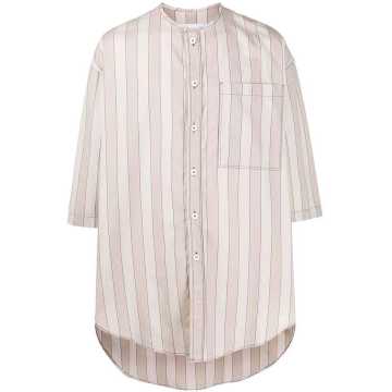 striped long pocket shirt