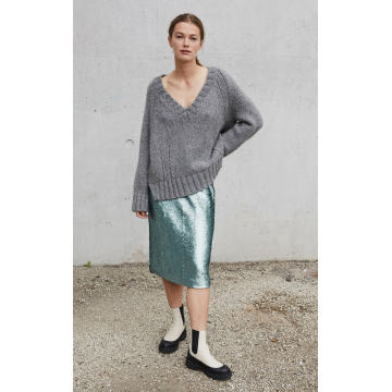Palomia Sequined Jersey Midi Skirt