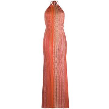 patterned knit beach dress