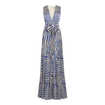 Polly Printed Silk Gown
