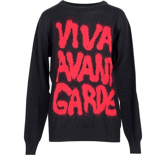Viva Avant Garde Black Cotton Women's Sweater展示图