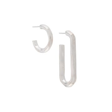asymmetric hoop earrings