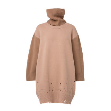 Inspiring Looks Distressed Mini Sweater Dress