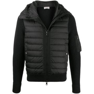 padded-front hooded jacket