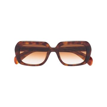 Voyage square-frame tortoiseshell-effect sunglasses