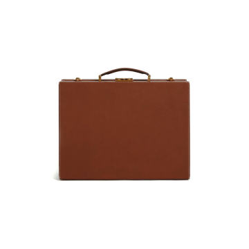 Small Grace Leather Trunk Top Handle Bag