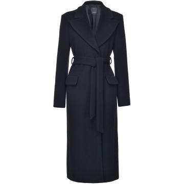 tie-waist longline coat