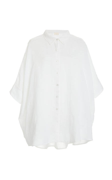 Lula Oversized Linen-Cotton Shirt展示图