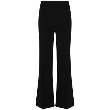 Parkgate front slit flared trousers