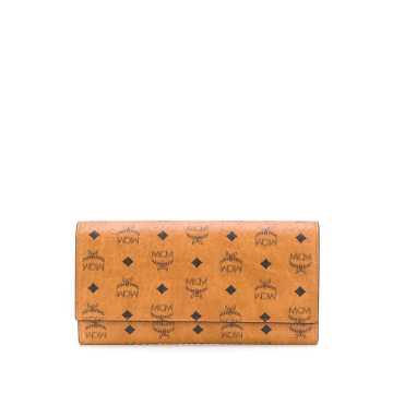 Visetos-print leather wallet