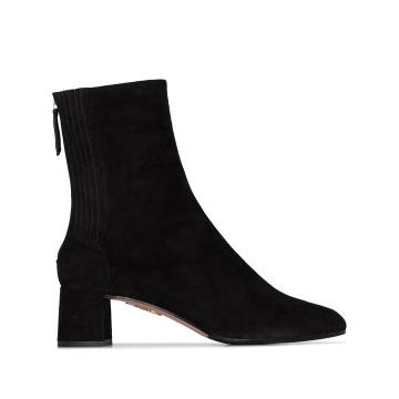 black Saint Honore 50 suede ankle boots