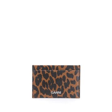 leopard-print cardholder