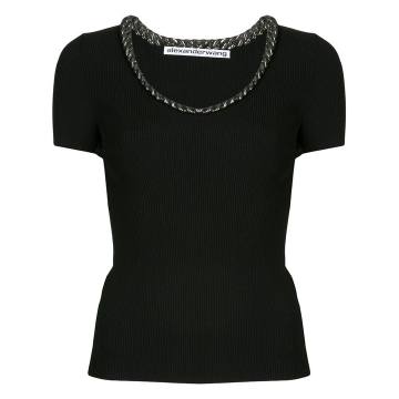 trapped chain knitted top